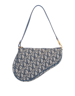 Oblique Mini Saddle, Canvas, Navy, MC0031, E, 3*